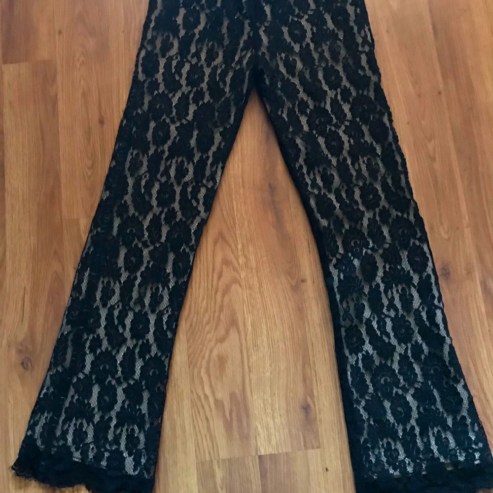 COPY - bebe Black Lace Lined Women’s Pants